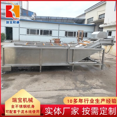 氣泡翻浪式果蔬清洗機 多功能芥菜絲清洗機 全自動四季豆清洗設(shè)備