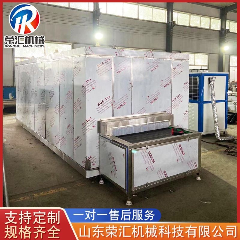 隧道式速凍機(jī) 低溫冷藏保鮮速凍設(shè)備 水餃湯圓豆沙包食品速凍機(jī)