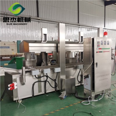 大型煎餅果子薄脆油炸機 全自動不銹鋼油炸流水線廠家直質(zhì)保一年