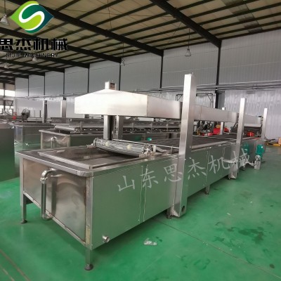肉制品蒸煮鹵煮加工流水線 304不銹鋼自動刮渣設(shè)備廠家直供設(shè)備