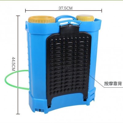廠家批發(fā)16L20L雙蓋背負(fù)式電動(dòng)噴霧器農(nóng)用消毒噴霧器打藥機(jī)噴霧機(jī)
