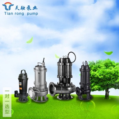 山東天融 潛水排污泵大流量排污泵 廠(chǎng)家直供無(wú)堵塞排污泵WQ潛污泵
