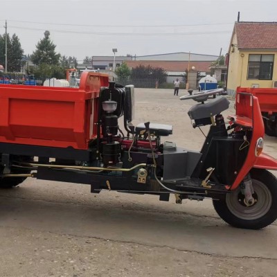 農(nóng)用柴油三輪車 小型工地用柴油三輪車 液壓自卸礦用三蹦子運輸車