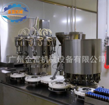 定制保健品口服液高速旋轉(zhuǎn)灌裝機(jī) 膠原蛋白肽飲料自動灌裝軋蓋機(jī)