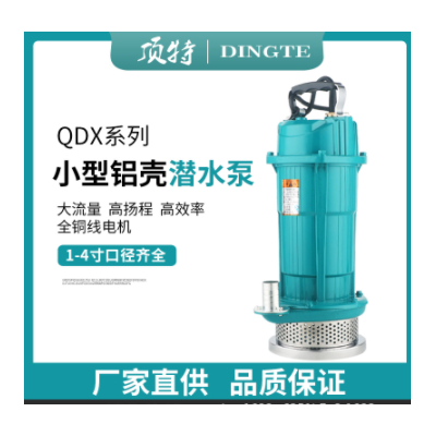 QDX家用小型潛水泵單相220V農(nóng)用灌溉抽水泵潛水泵高揚(yáng)程大流量