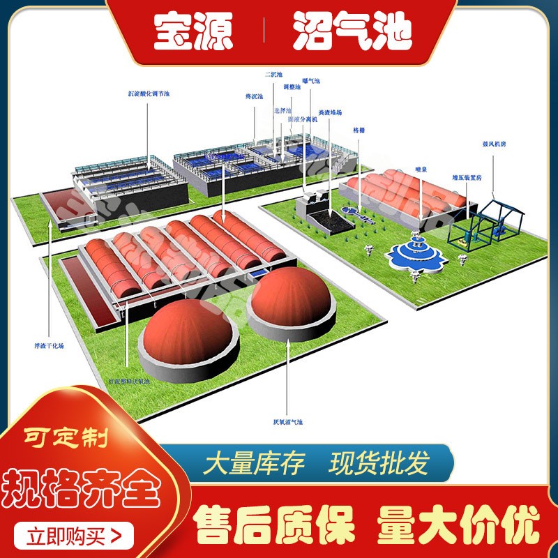 軟體沼氣池家用塑料農業(yè)養(yǎng)殖沼氣罐折疊紅泥沼氣池雙膜儲氣罐大型