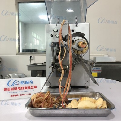 蘋(píng)果全自動(dòng)蘋(píng)果削皮機(jī)去核分瓣一機(jī)多用蘋(píng)果切瓣機(jī)江浙瀘蘋(píng)果機(jī)器