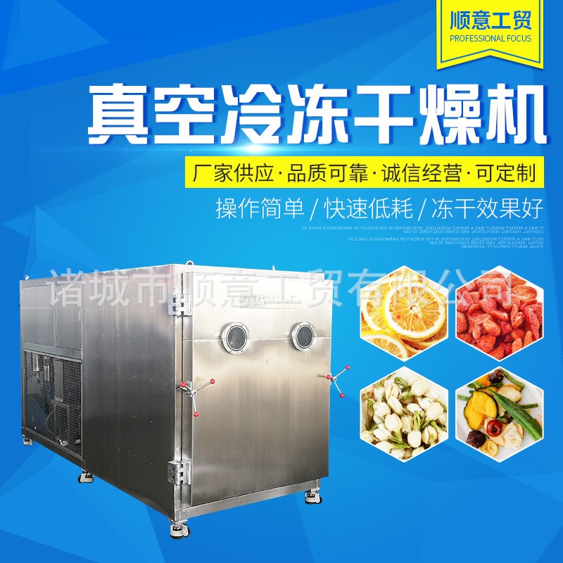 真空凍干機商用 寵物食品真空冷凍干燥機 果蔬藥材大型凍干設(shè)備