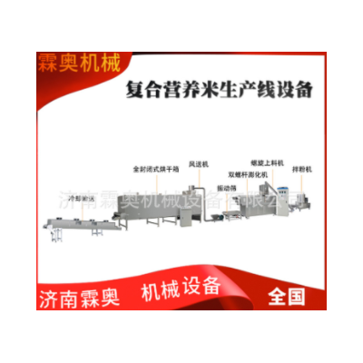 霖奧 RN70膨化大米生產(chǎn)線 可添加膳食纖維的復(fù)合營養(yǎng)米加工設(shè)備