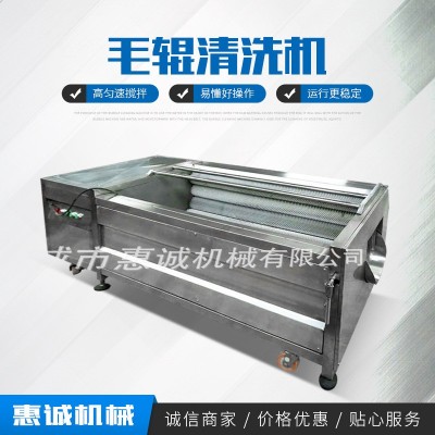 現(xiàn)貨全自動(dòng)中藥材毛棍去泥清洗機(jī) 全自動(dòng)天麻紅參毛輥清洗機(jī)廠家