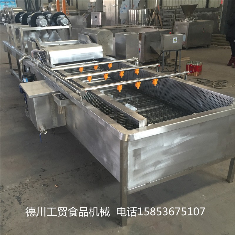 全自動高壓噴淋氣泡清洗機(jī) 包裝袋食品氣泡清洗機(jī) 葡萄氣泡清洗機(jī)