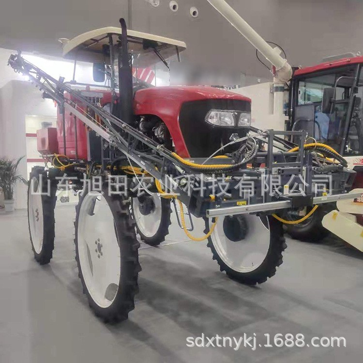 無人駕駛噴桿噴霧機(jī) 四輪高低架噴霧機(jī) 汽油動(dòng)力寬幅噴桿打藥機(jī)