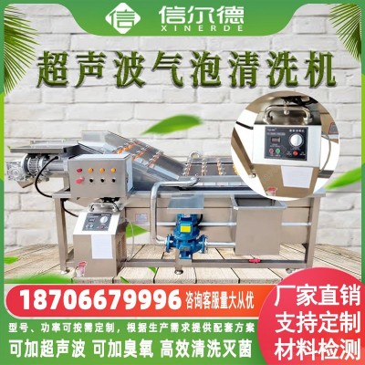 高壓噴淋小龍蝦清洗機 果蔬氣泡清洗機 山野菜韭菜鼓泡式清洗設(shè)備