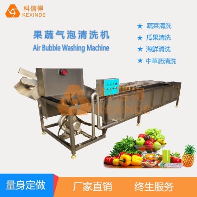 科信得專業(yè)生產(chǎn) 果蔬噴淋式氣泡清洗設(shè)備 全自動蔬菜清洗機(jī)