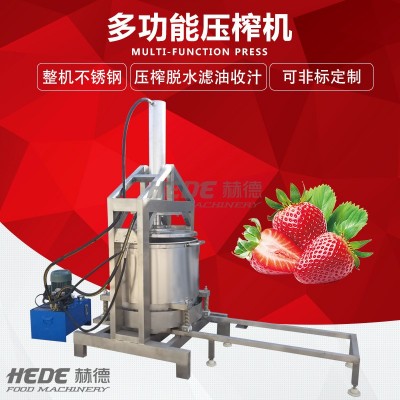 供應氣動水果榨汁過濾壓榨機果汁壓榨設備 果汁果酒酒糟壓榨機