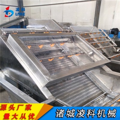 大姜氣鼓噴淋清洗機(jī) 上海青氣浴噴淋清洗機(jī) 塑料網(wǎng)帶變頻調(diào)速