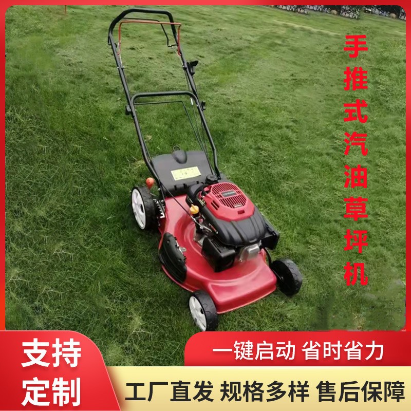 現(xiàn)貨汽油草坪機(jī) 自走手推式公園草地除草機(jī) 物業(yè)小區(qū)用手推割草機(jī)