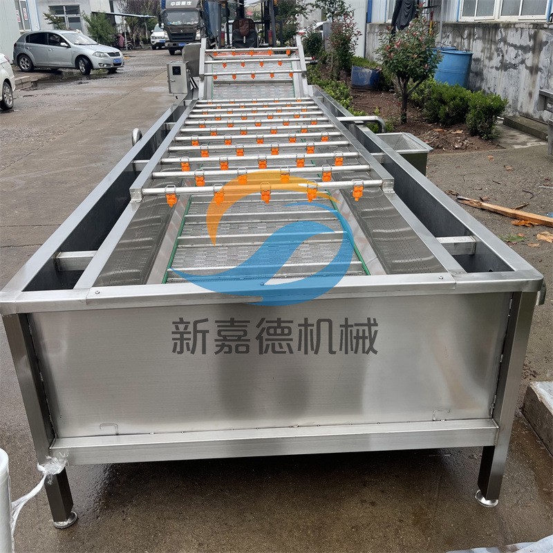 小龍蝦氣泡清洗機 多功能噴淋清洗設備 橙子氣泡清洗流水線