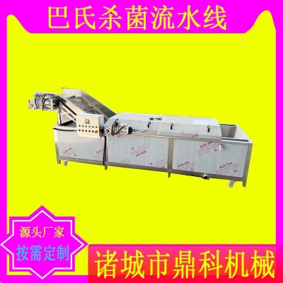 全自動(dòng)醬菜巴氏殺菌流水線果凍飲料辣椒醬油包水浴巴氏滅菌機(jī)