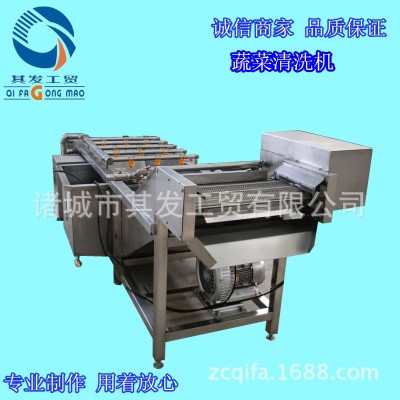 諸城市其發(fā)工貿(mào)蔬菜清洗風(fēng)干機(jī) 氣泡水浴清洗設(shè)備 蔬菜清洗機(jī)價(jià)格