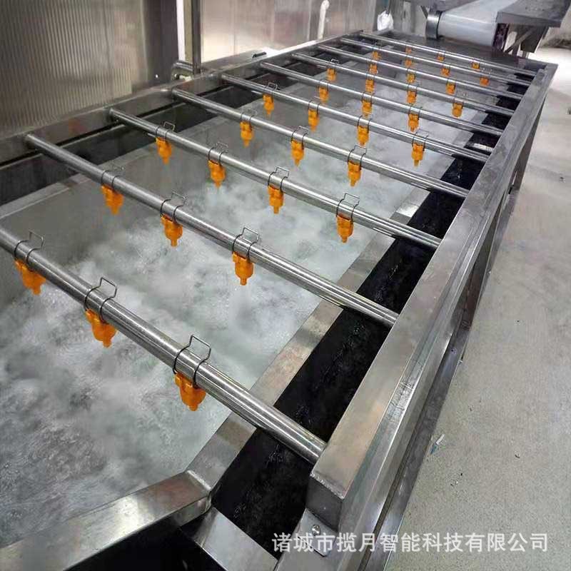 水果蔬菜氣泡清洗機(jī) 商用洗菜機(jī) 果蔬清洗風(fēng)干流水線(xiàn) 凈菜加工設(shè)