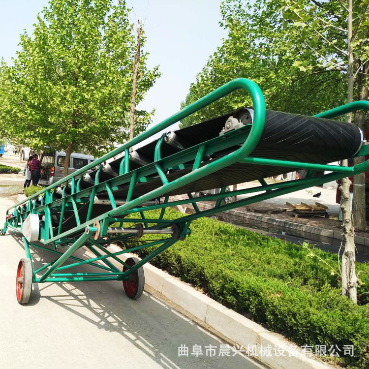 糧食裝車卸車機  晨興機械可升降移動式皮帶輸送機 移動式皮帶機
