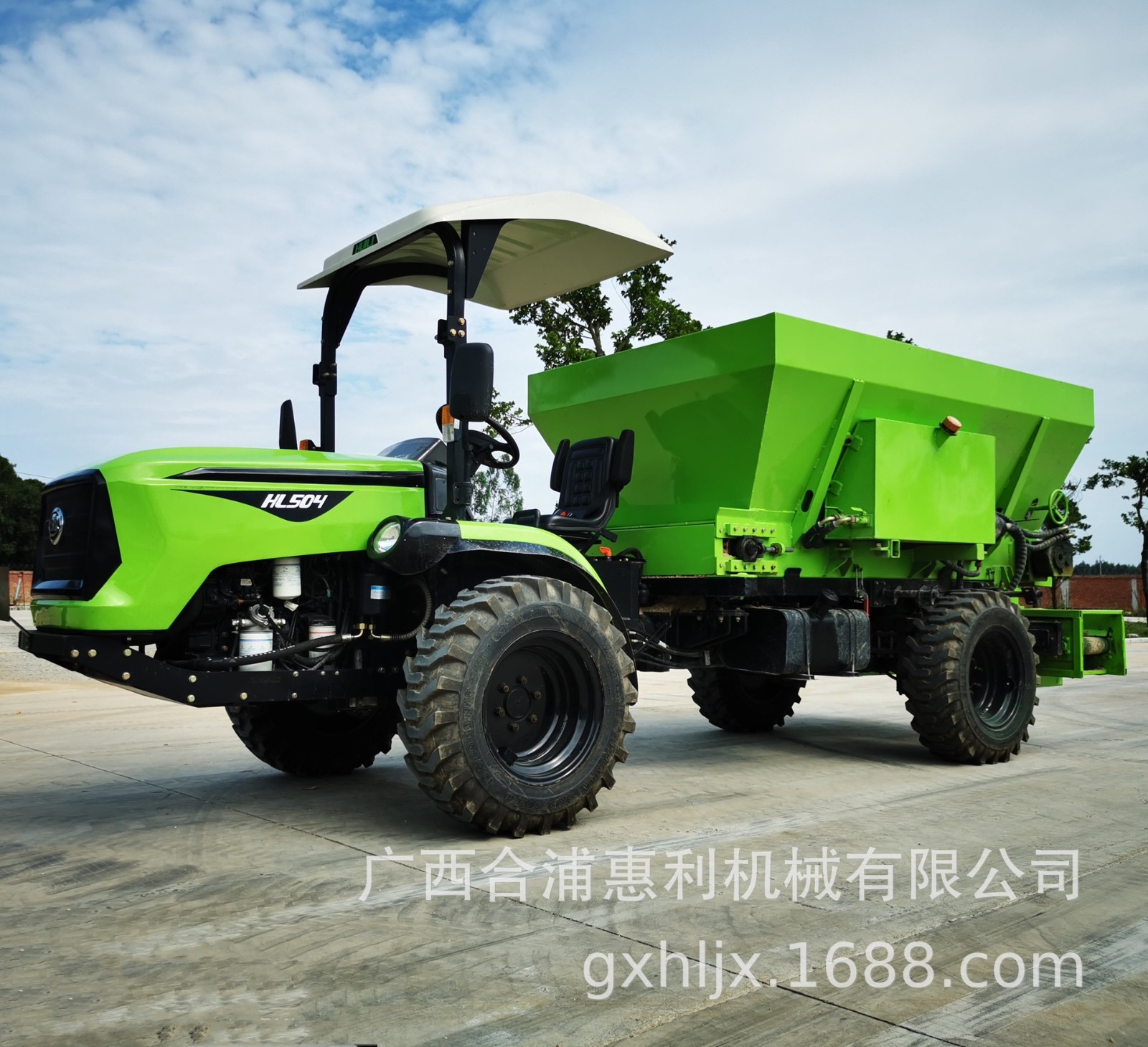 HL504惠利牌折腰小轉彎半徑田間作業(yè)犁地撒肥機多功能作業(yè)拖拉機