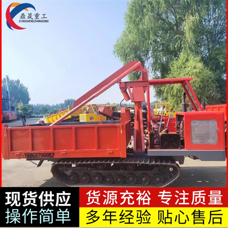 0.8噸手扶履帶車 精密澆鋼 鋼絲橡膠履帶 馬力強勁 各噸位運輸車