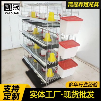 蛋雞育雛籠階梯式小雞籠子雛雞籠養(yǎng)雞場設備熱鍍鋅立式四層育雛籠