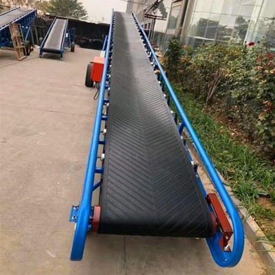 益民生產(chǎn)玉米傳送帶600寬12米皮帶輸送機(jī)移動升降糧食運輸機(jī)