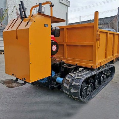 小型履帶運輸車手扶式農(nóng)用自卸車設(shè)備爬山虎田間育苗車機器批發(fā)