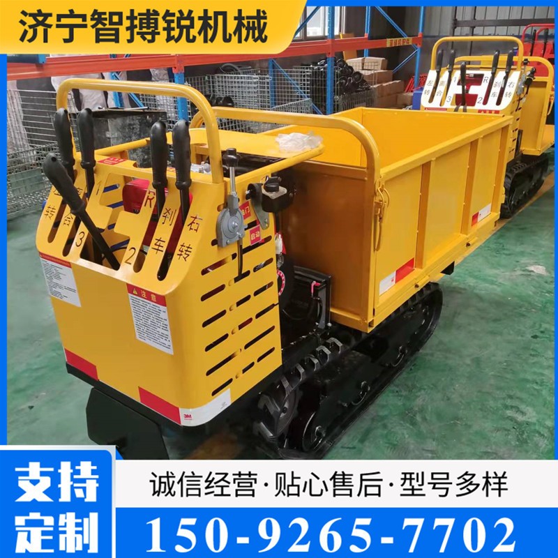 農(nóng)用履帶運(yùn)輸車(chē)山地果園小型履帶爬山虎廠家 5噸全地形履帶自卸車(chē)
