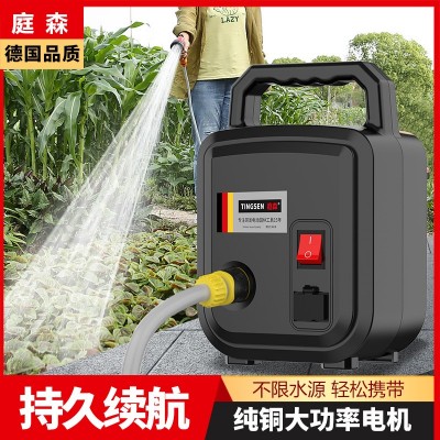 充電式抽水泵澆花澆菜抽水機蓄電池鋰電池園林灌溉農田澆水機神器