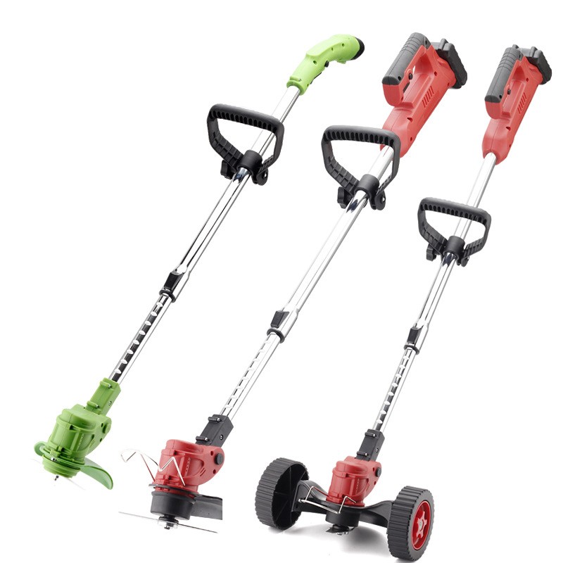 手推式電動割草機(jī)輪充電式家用小型多功能草坪鋰電池除草機(jī)剪草機(jī)