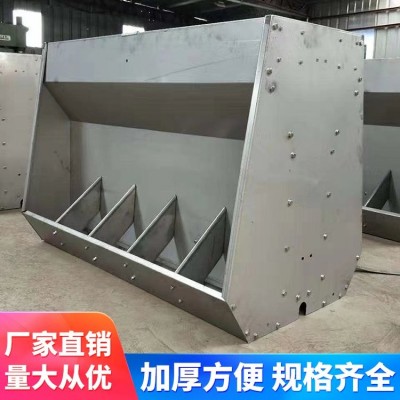 豬用不銹鋼料槽 自動(dòng)豬料保育雙面食槽養(yǎng)豬設(shè)備 自動(dòng)撥料分欄