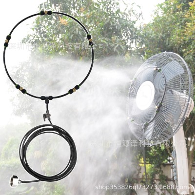 亞馬遜風扇噴霧器 歐標美標低壓霧化微噴霧環(huán)電風扇降溫加濕設(shè)備